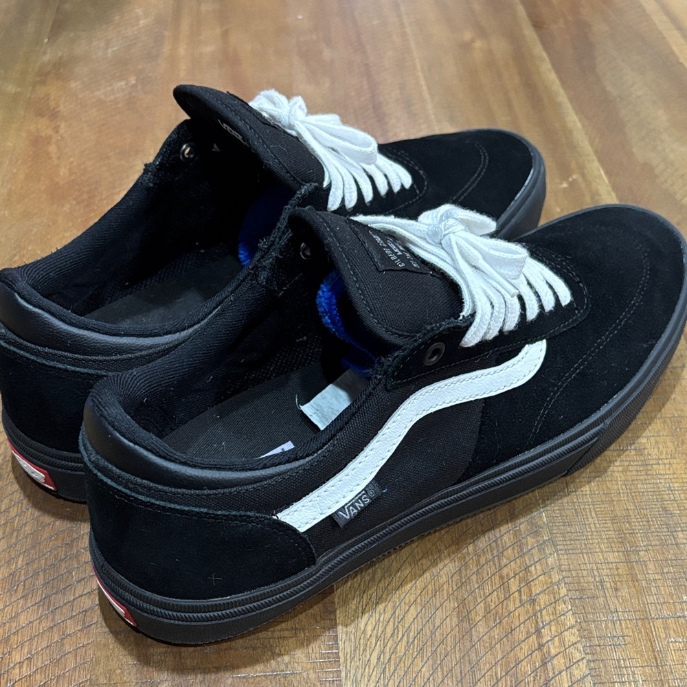 Vans Men's Black and White Sneakers - Picture 4 of 8